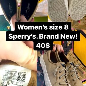 Sperry’s brand new, never worn.